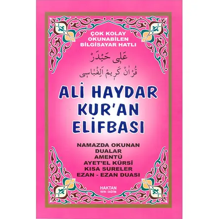 Kur’an Elifbası (Pembe) Haktan Yayınları