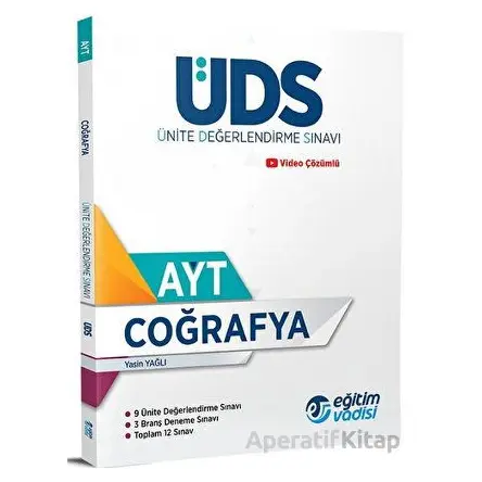 AYT Coğrafya Ünite Değerlendirme Sınavı Eğitim Vadisi Yayınları