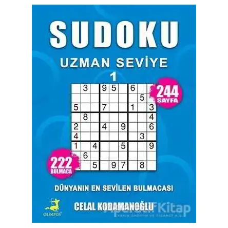 Sudoku Uzman Seviye 1 - Celal Kodamanoğlu - Olimpos Yayınları