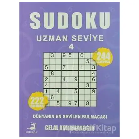 Sudoku Uzman Seviye - 4 - Celal Kodomanoğlu - Olimpos Yayınları