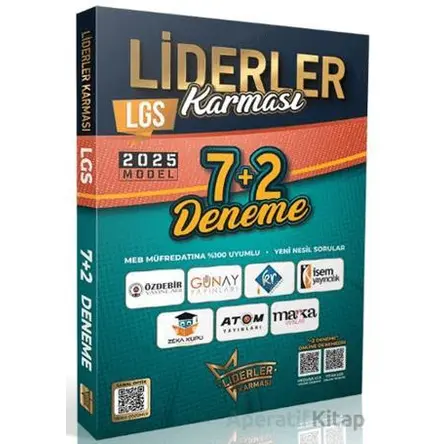 2025 Liderler Karması Model LGS Tüm Dersler 7+2 Deneme