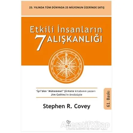 Etkili İnsanların 7 Alışkanlığı - Stephen R. Covey - Varlık Yayınları 9789754346534