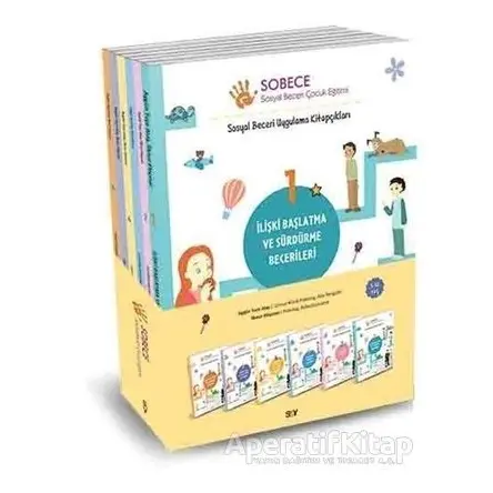 Sobece - Sosyal Beceri Çocuk Eğitimi Seti (6 Kitap Takım) - Aygün Tuçe Ataş - Say Yayınları