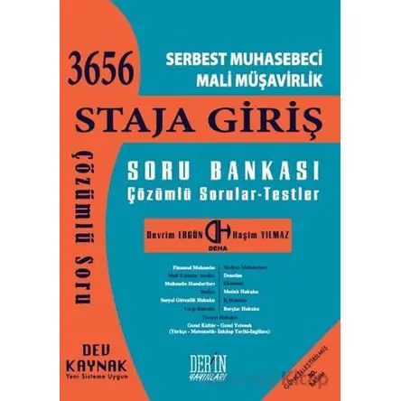 SMMM Staja Giriş Soru Bankası - Devrim Ergün - Derin Yayınları