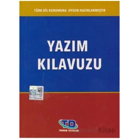 Yazım Kılavuzu Tandem Yayınları