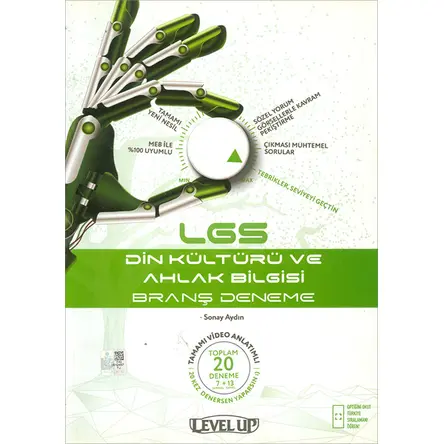 8. Sınıf LGS Din Kültürü ve Ahlak Bilgisi Level Up 20li Deneme Tammat Yayıncılık