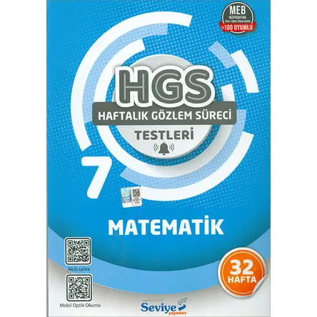 7.Sınıf Matematik Testleri (Kampanyalı) Seviye Yayınları