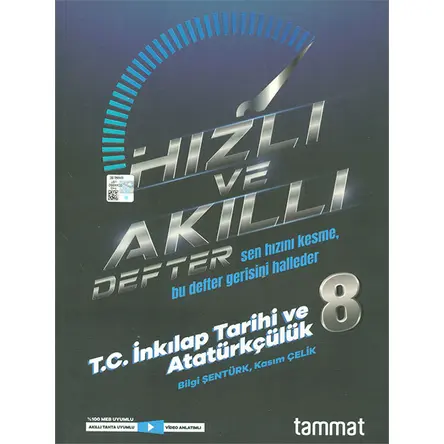 LGS T.C. İnkılap Tarih ve Atatürkçülük Hızlı ve Akıllı Defter Tammat Yayıncılık