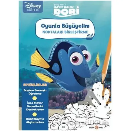 Disney Eğitsel Oyunla Büyüyelim Noktaları Birleştirme - Kayıp Balık Dori - Kollektif - Beta Kids