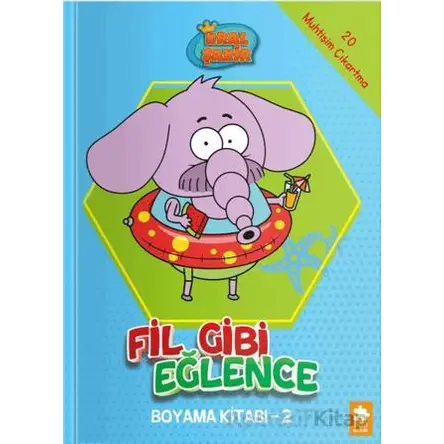 Kral Şakir - Fil Gibi Eğlence Boyama Kitabı- 2 - Kolektif - Eksik Parça Yayınları