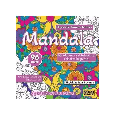 Çiçeklerle Mandala - Kollektif - Maxi Yayıncılık