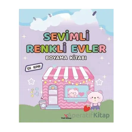 Sevimli Renkli Evler Boyama Kitabı - Feyyaz Ulaş - Yeti Kitap