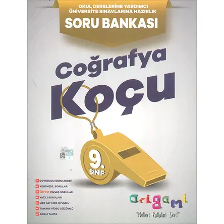 9.Sınıf Origami Coğrafya Koçu Soru Bankası (Kampanyalı) Tammat Yayıncılık