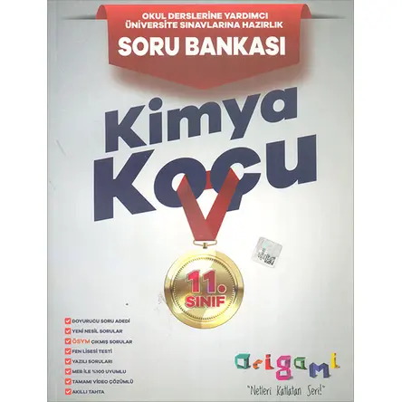 11.Sınıf Origami Kimya Koçu Soru Bankası (Kampanyalı) Tammat Yayıncılık