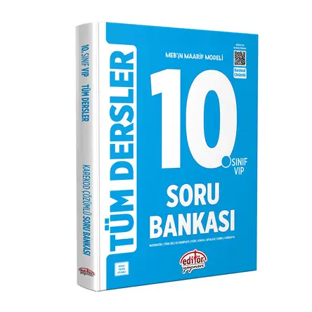 10.Sınıf Vip Tüm Dersler Soru Bankası Editör Yayınevi