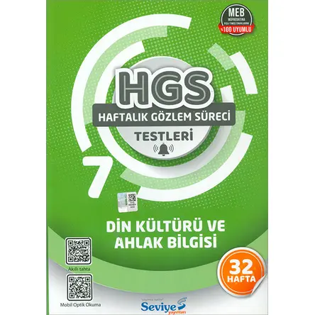 7.Sınıf Din Kültürü ve Ahlak Bilgisi Testleri (Kampanyalı) Seviye Yayınları