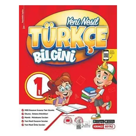 1. Sınıf Türkçe Bilgini Kırmızı Beyaz