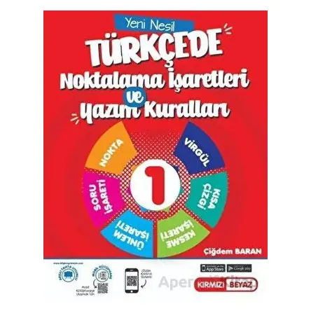 1. Sınıf Yeni Nesil Türkçede Noktalama İşaretleri Kırmızı Beyaz