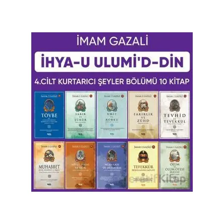 İhyau Ulumiddin 4. Cilt (Kurtarıcı Şeyler 10 Kitap) - İmam Gazali - Çelik Yayınevi