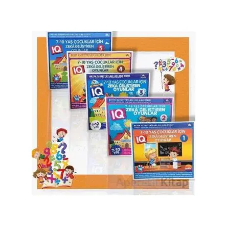 7-10 Yaş ve Üstü Çocuklar İçin Zeka Geliştiren Oyunlar (5 Kitap) - Bahar Çelik - Ekinoks Yayın Grubu