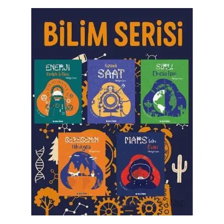 Bilim Serisi- İlkokul Okuma Kitabları - 5Li Set - Medya Koca - Multibem Yayınları