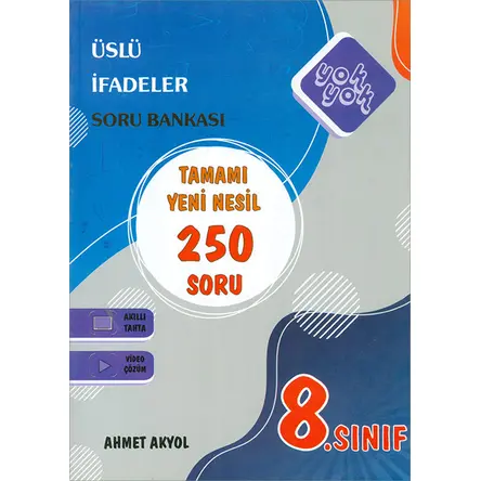 8.Sınıf Üslü İfadeler Soru Bankası Yok Yok