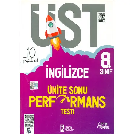 8. Sınıf İngilizce ÜST Ünite Sonu Performans Testi 10 Fasikül İsem Yayıncılık