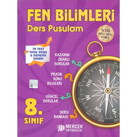8.Sınıf Fen Bilimleri Ders Pusulam (Kampanyalı) Mercek Yayınları