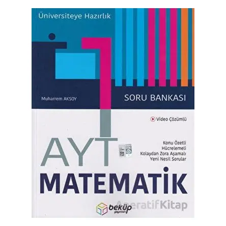 AYT Matematik Soru Bankası (Kampanyalı) Beküp Yayınları