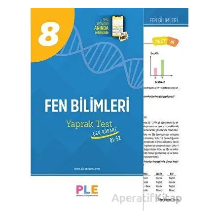 8.Sınıf LGS Fen Bilimleri Yaprak Test Birey PLE