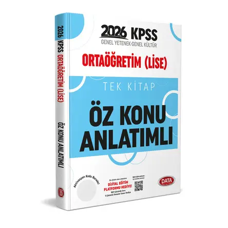 2026 KPSS Ortaöğretim Tek Kitap Öz Konu Anlatımlı Data Yayınları