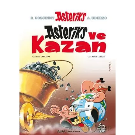 Asteriks ve Kazan - Rene Goscinny - Alfa Yayınları
