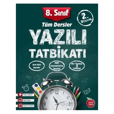8. Sınıf Yazılı Tatbikatı 2. Dönem Tüm Dersler (Kampanyalı) Newton Yayınları