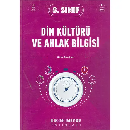 8.Sınıf Din Kültürü Soru Bankası (Kampanyalı) Kronometre Yayınları