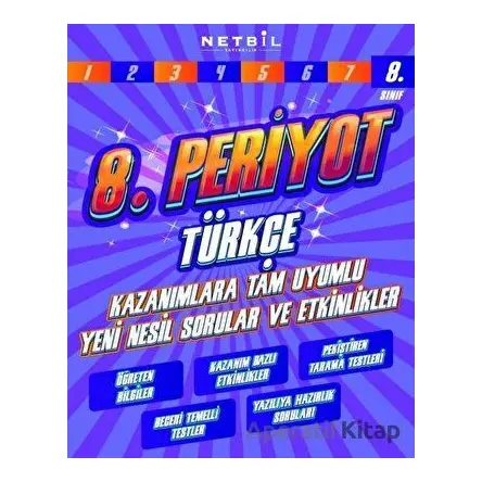 8. Sınıf LGS Periyot Türkçe Etkinlikli Soru Bankası (Kampanyalı) Netbil Yayıncılık