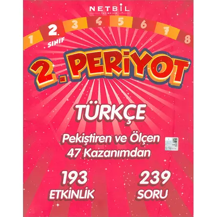 2. Sınıf Türkçe Periyot (Kampanyalı) Netbil Yayınları