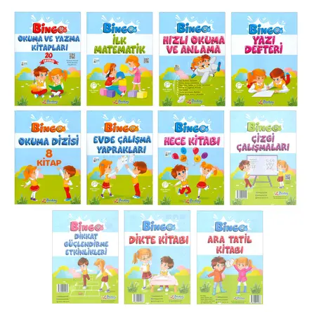 1.Sınıflar İçin Bingo Okuma ve Yazma Seti (ESKİ MÜFREDAT) Berkay Yayıncılık