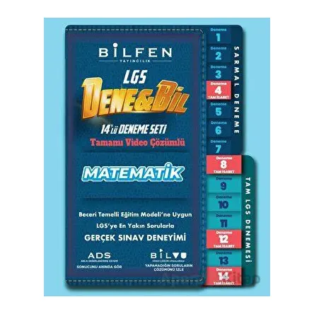 8.Sınıf Denebil Matematik 14lü Deneme Seti (Kampanyalı) Bilfen Yayıncılık