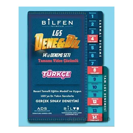 8.Sınıf Denebil Türkçe 14lü Deneme Seti (Kampanyalı) Bilfen Yayıncılık