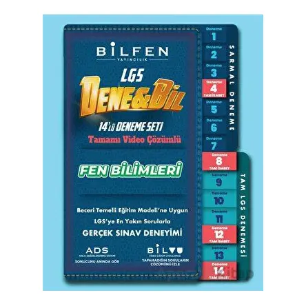 8.Sınıf Denebil Fen Bilimleri 14lü Deneme Seti (Kampanyalı) Bilfen Yayıncılık
