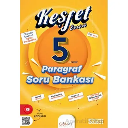 5.Sınıf Paragraf Keşfet Soru Bankası (Kampanyalı) Günay Yayınları