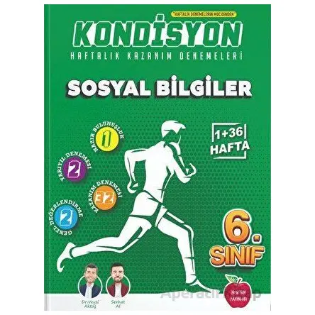 6. Sınıf Sosyal Bilgiler Kondisyon Haftalık Kazanım Deneme (Kampanyalı) Newton Yayınları