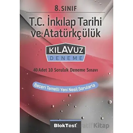 8. Sınıf T.C. İnkılap Tarihi ve Atatürkçülük Kılavuz Deneme (Kampanyalı) Tudem Yayınları