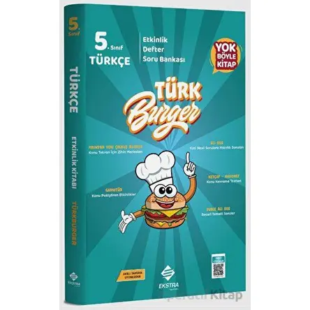 5.Sınıf Türkburger Türkçe Etkinlik Defter Soru Bankası (Kampanyalı) Ekstra Yayıncılık