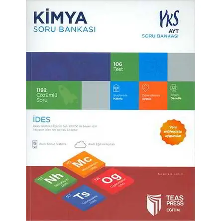 AYT Kimya Soru Bankası (Kampanyalı) Teas Press Yayınları