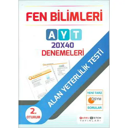 AYT Fen Bilimleri 20x40 Deneme (Kampanyalı) Farklı Sistem