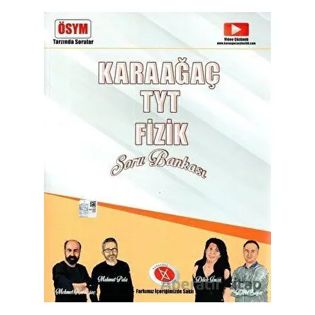 TYT Fizik Soru Bankası - Kolektif - Karaağaç Yayıncılık