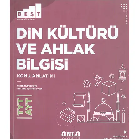 TYT AYT Din Kültürü ve Ahlak Bilgisi BEST Konu Anlatım (Kampanyalı) Ünlü Yayınlar