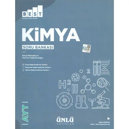 AYT Best Kimya Soru Bankası (Kampanyalı) Ünlü yayınlar