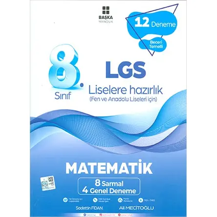 8.Sınıf LGS Matematik 12 Deneme Başka Yayıncılık